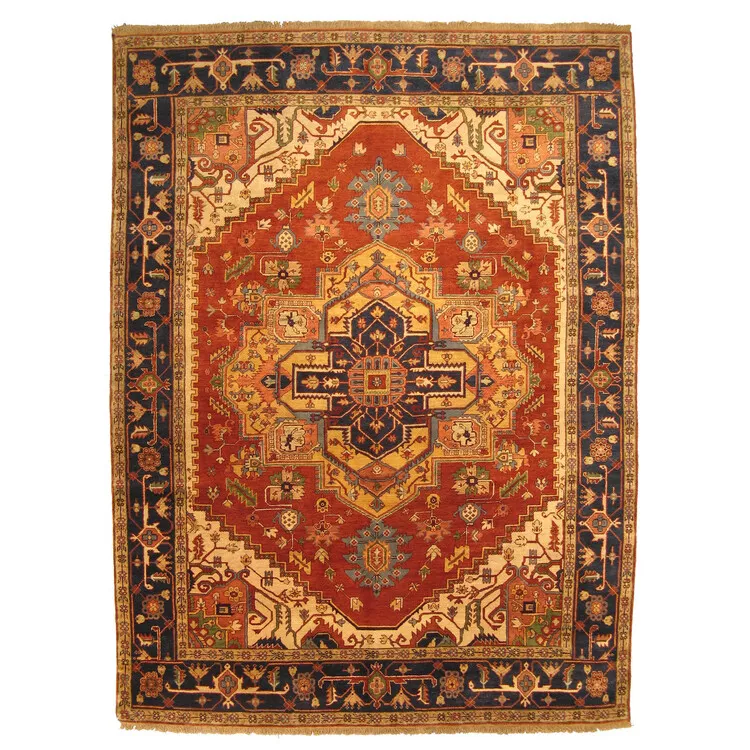 EORC Rust Red Serapi Rug 12x18 - Hand Knotted Wool