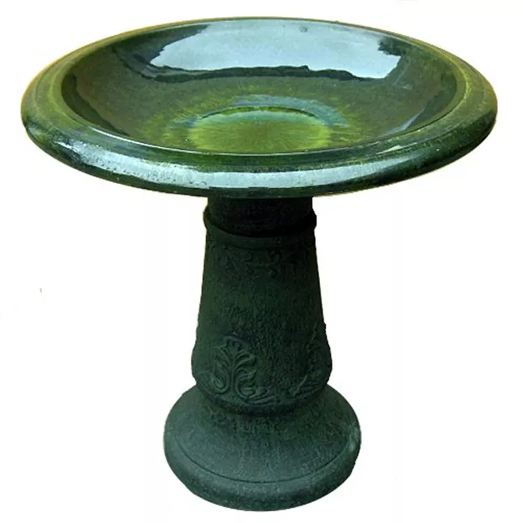 Exaco Trading Florentine Marbleized Bird Bath