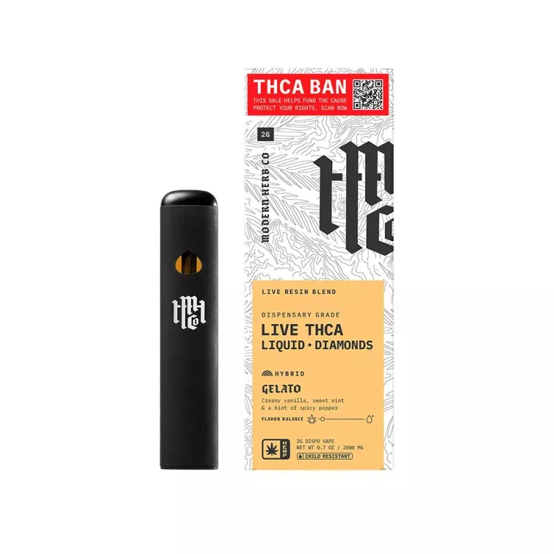 Experience Pure Bliss with Modern Herb Co SAVE THCA Liquid Diamonds Disposable | 2g