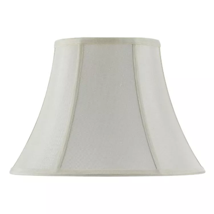 Fabric Shade Eggshell Finish Style Bell Vertical Piped Basic - Cal Lighting