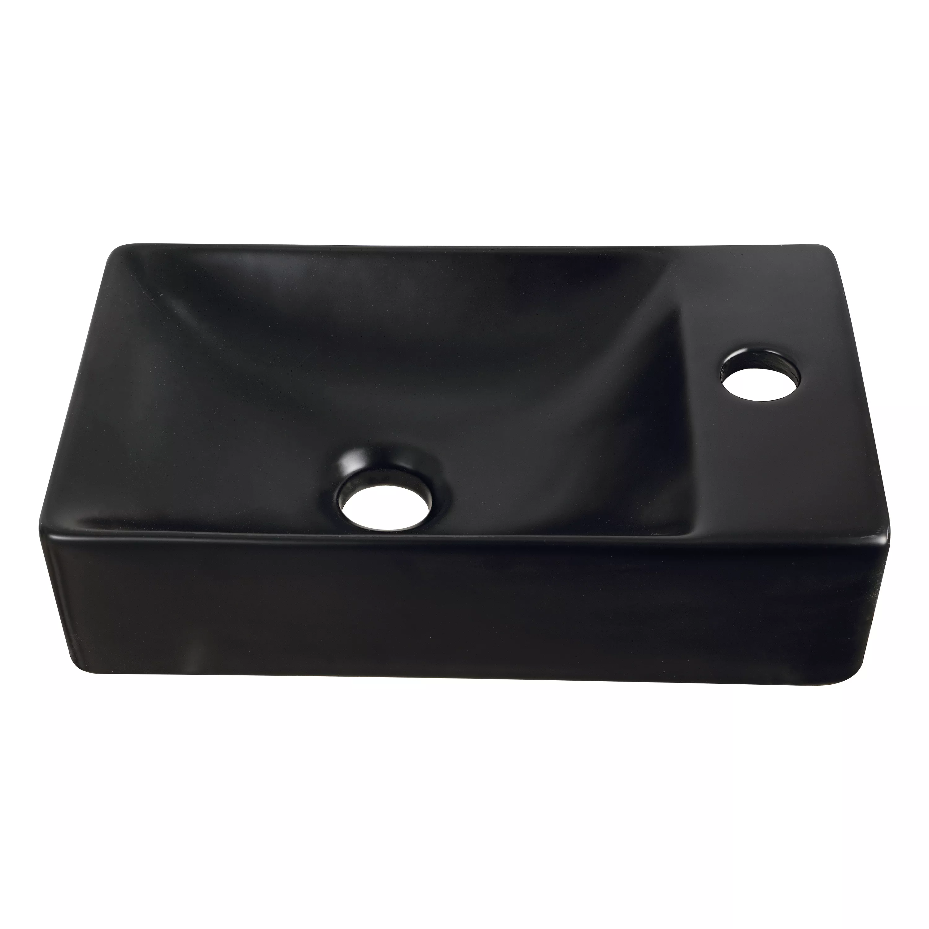 Felix 15 in. W x 8 in. D Modern Wall Mounted Rectangular Ceramic Mini Sink