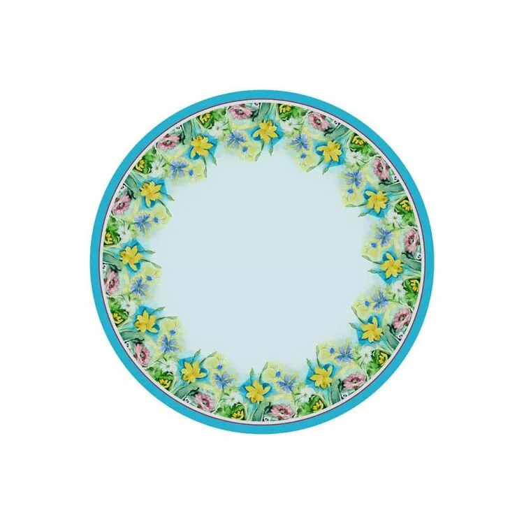 Florals Round Tablecloth with Elegant Design and Sturdy Construction