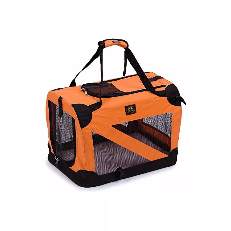 Folding Zippered Portable Pet Crate for Small Medium Large Dogs