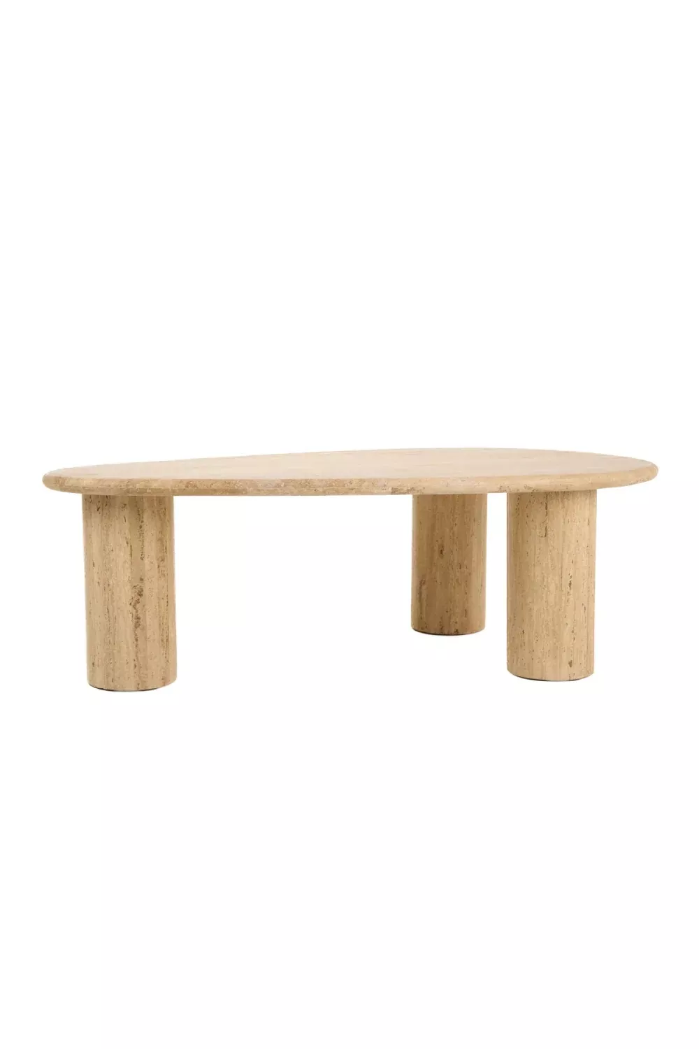 Freeform Travertine Coffee Table | OROA Modern Gracemont