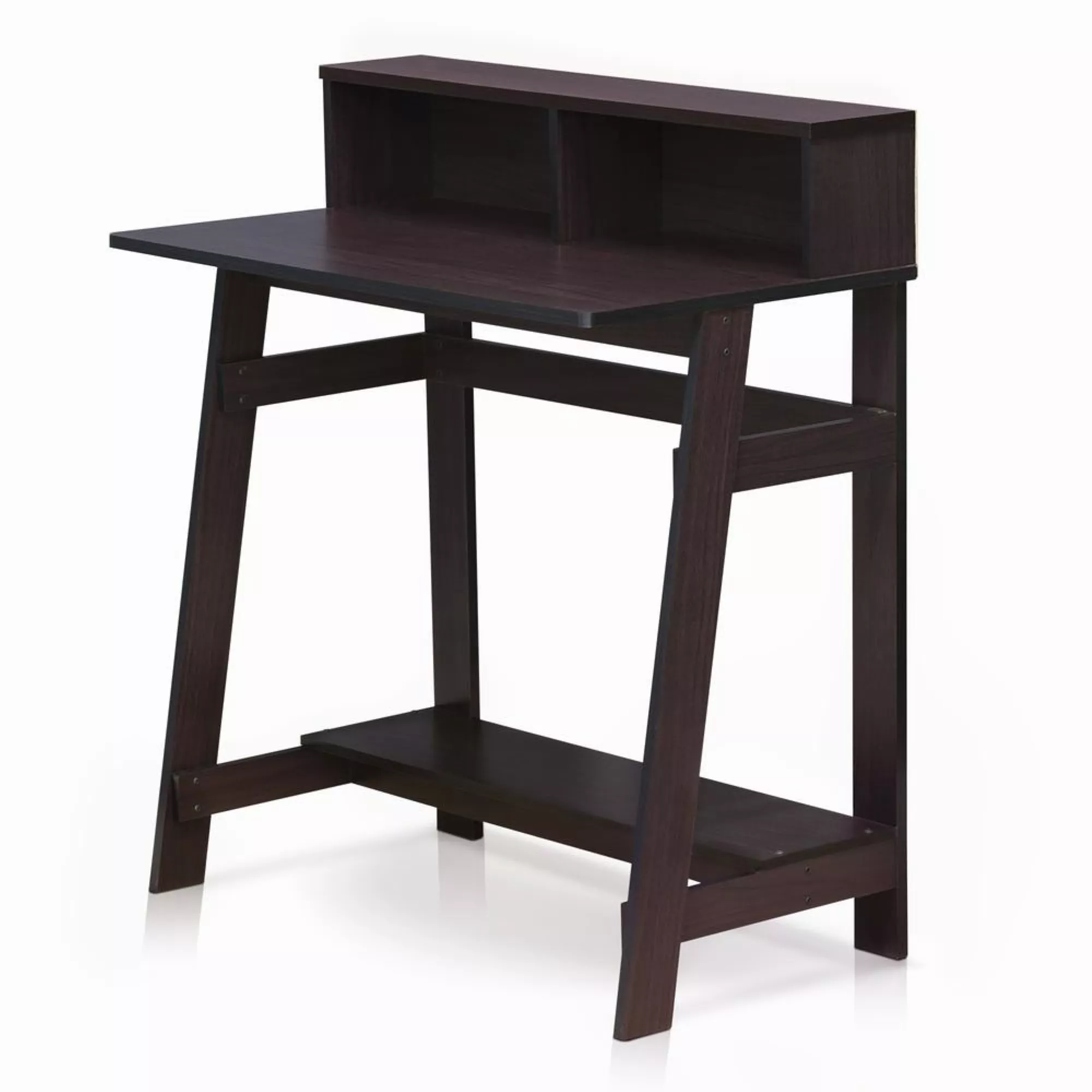 Furinno Furinno 14054DWN Simplistic A Frame Computer Desk, Dark Walnut