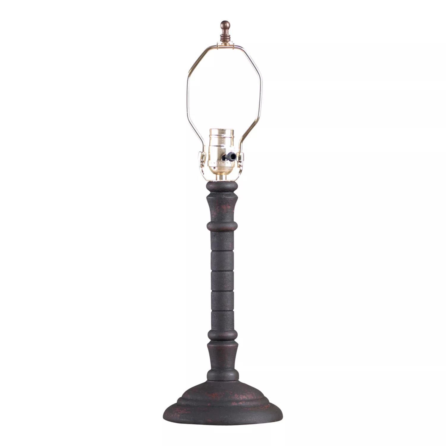 Gatlin Lamp Base In Hartford Black Over Red
