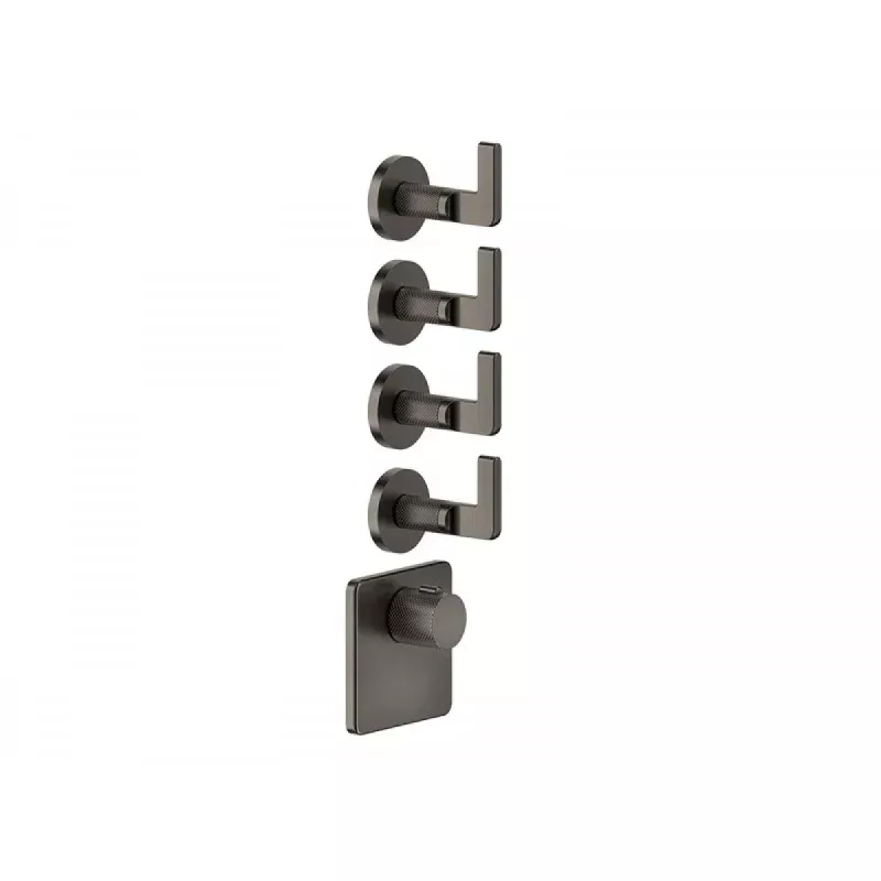 Gessi Inciso Wellness thermostatic 4-exit shower tap 58218