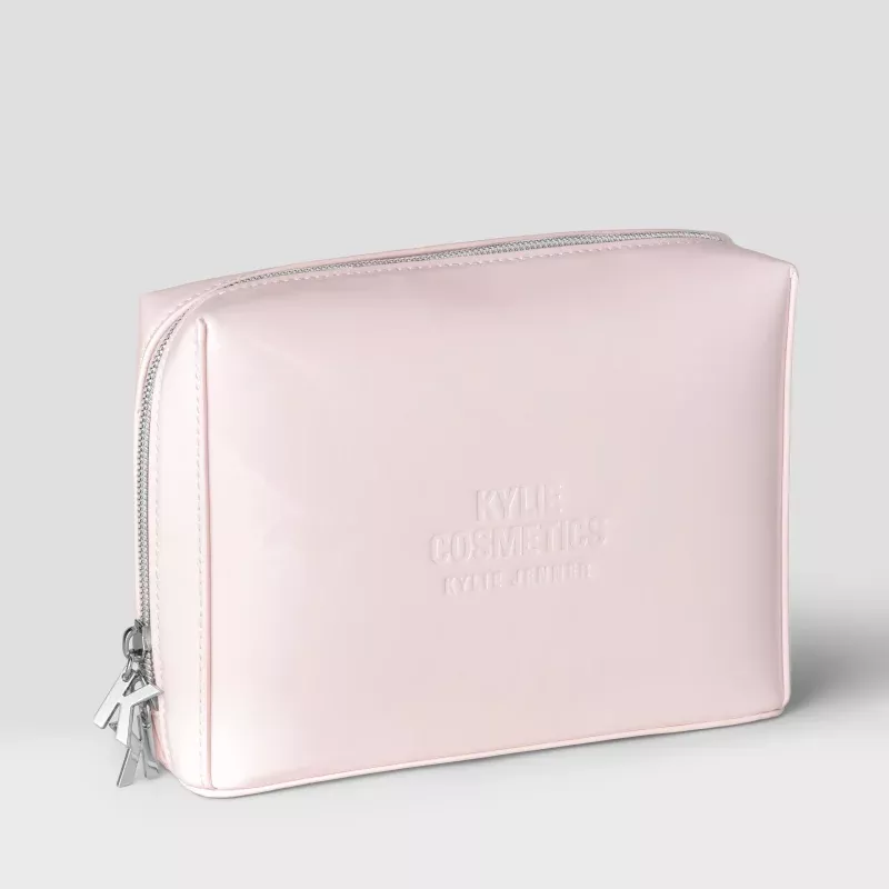 Glossy Pink Makeup Pouch