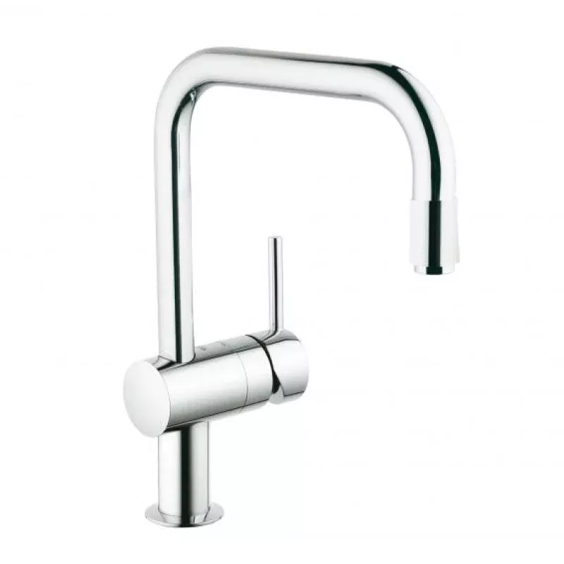 Grohe Minta single-lever kitchen mixer tap with pull-out spout chrome