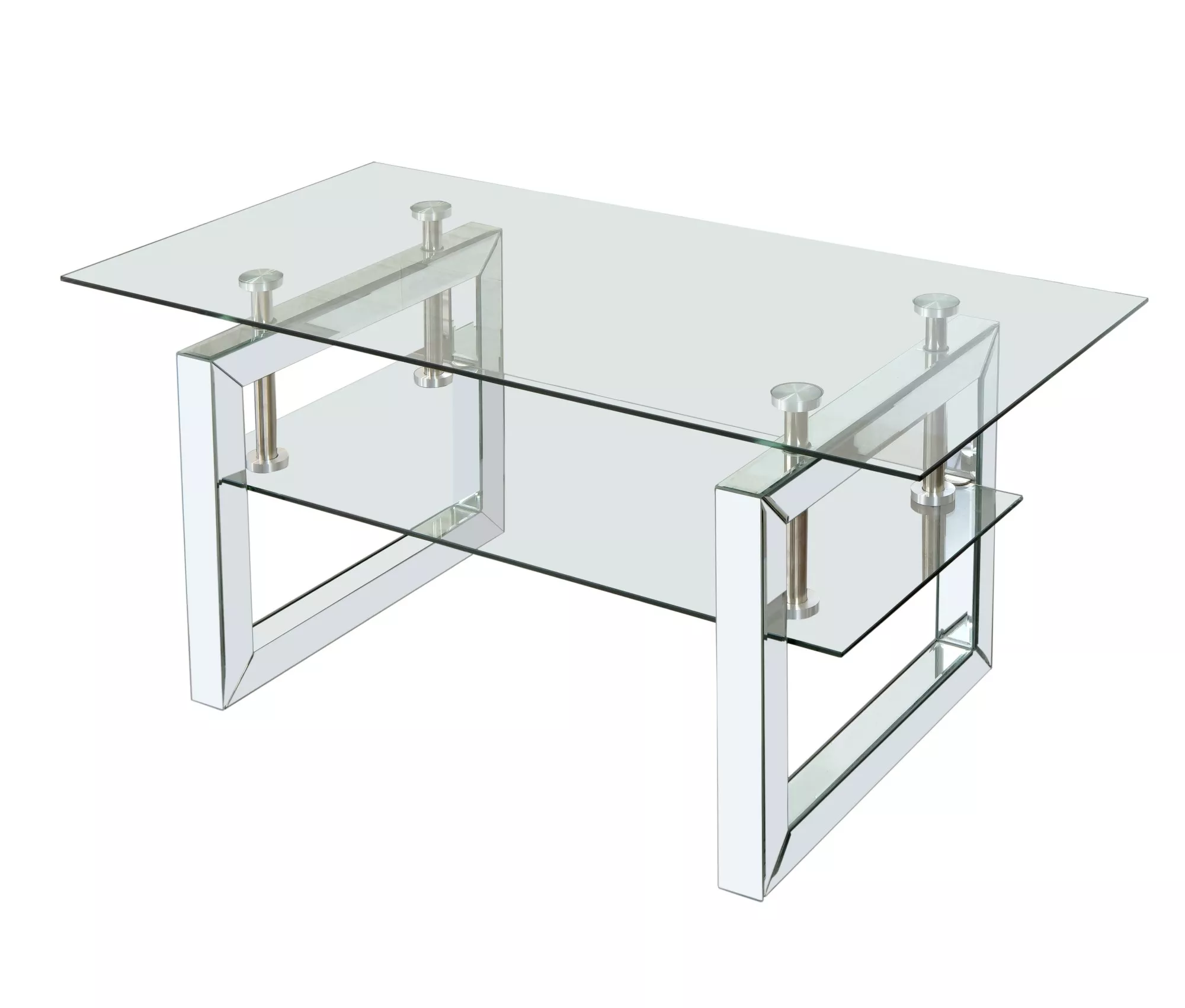 Gutzed Transparent tempered glass coffee table