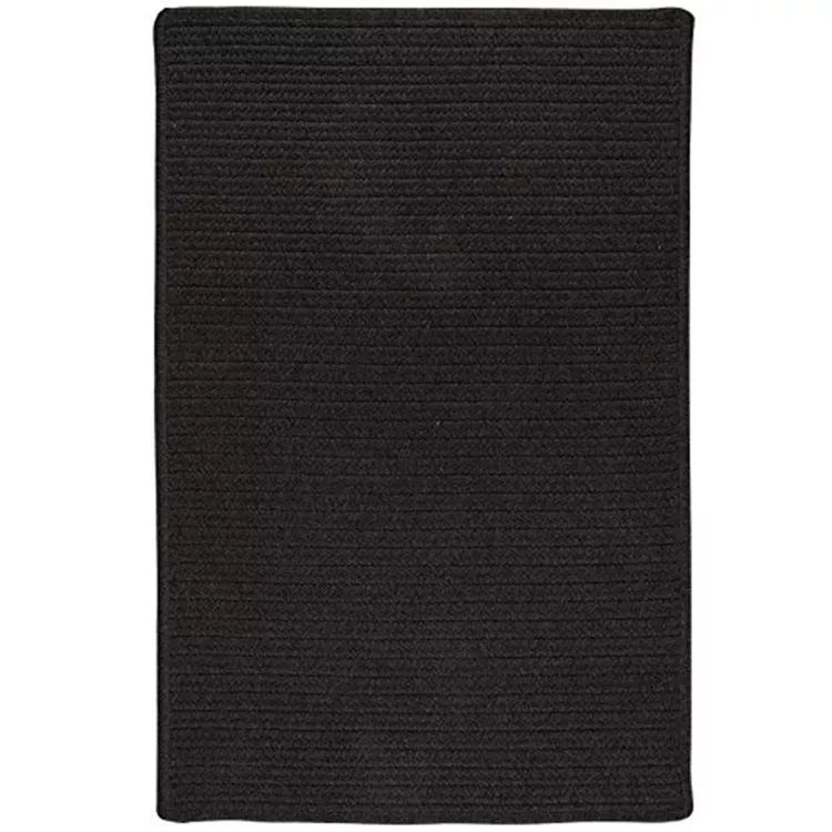 Handcrafted Reversible Solid Ebony Area Rug 9x12 - Colonial Mills