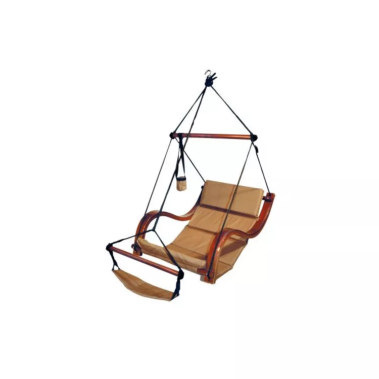Hanging Lounge Chair - Hanging Seat with Cushion & Adjustable Features