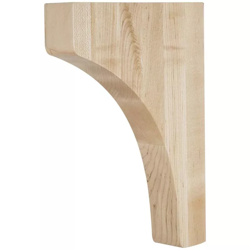 Hardware Resources 1-3/4" x 8" x 11" Hard Maple Minimalist Corbel