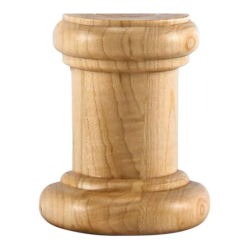 Hardware Resources 2-1/2" x 1-1/4" x 3" Cherry Traditional Spool Splice