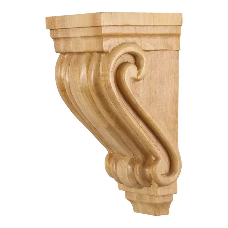 Hardware Resources 4-1/2" x 5" x 10" Alder Scrolled Corbel