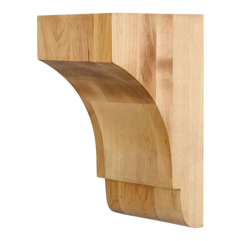 Hardware Resources 5" x 5" x 9" Hard Maple Minimalist Corbel