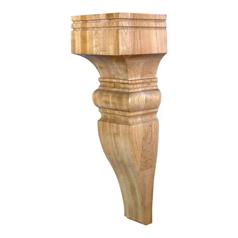 Hardware Resources 7" x 7" x 22" Hard Maple Baroque Corbel