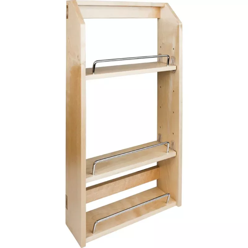 Hardware Resources Adjustable Spice Rack for 18" Wall Cabinet