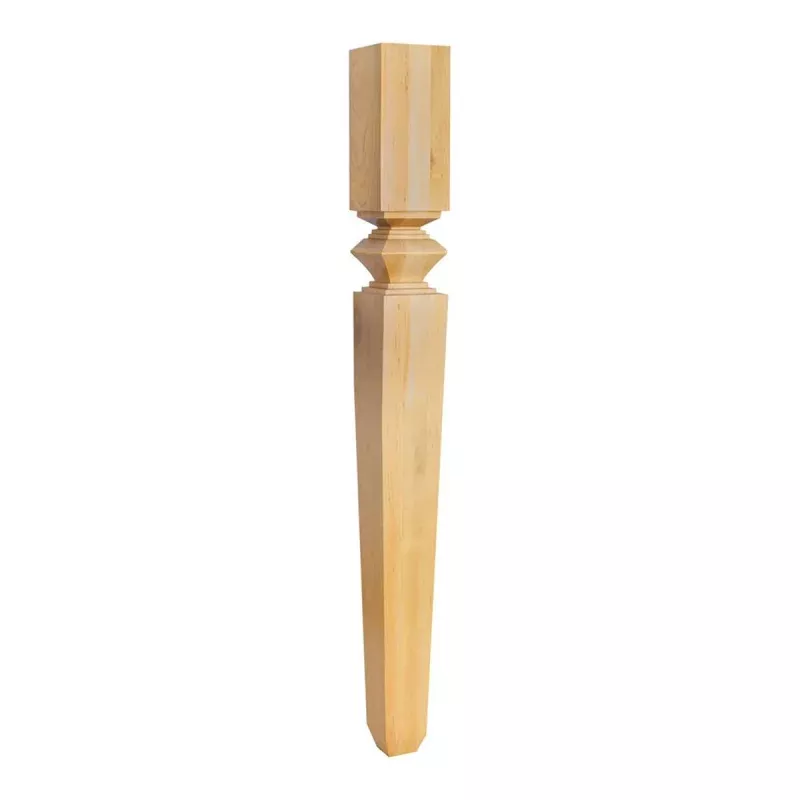 Hardware Resources Cherry Tapered Post with Diamond Carving
