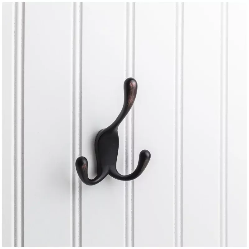 Hardware Resources Elements 4" Triple Zinc Concealed Mount Hook