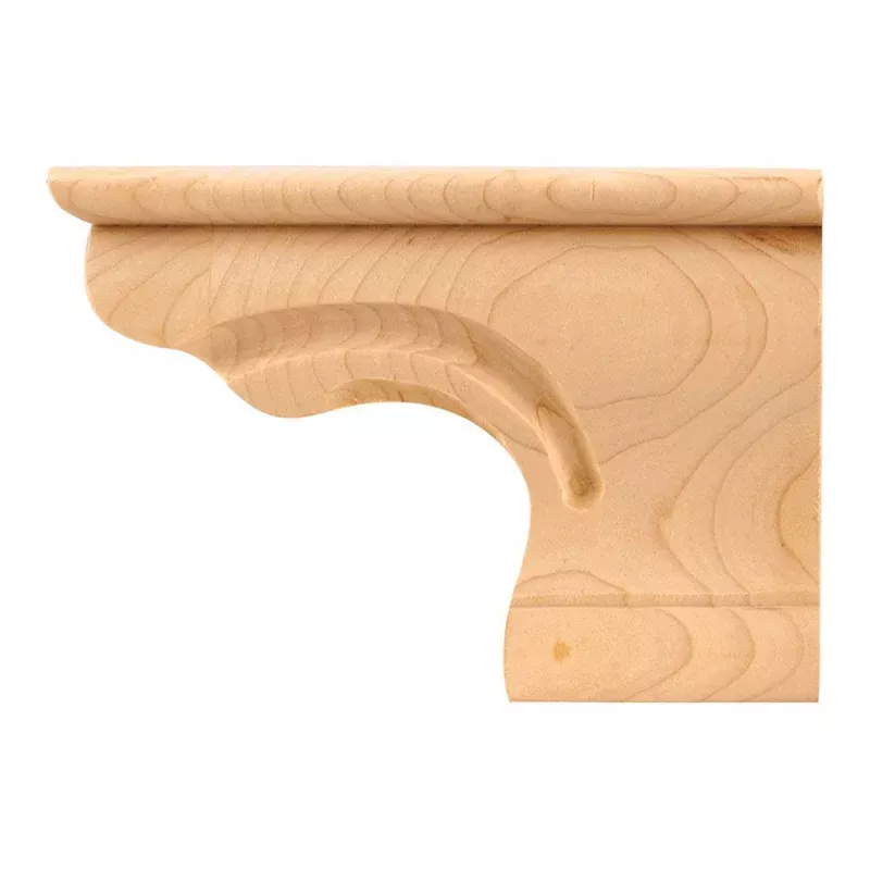Hardware Resources Hard Maple Beaded Corner Pedestal Foot