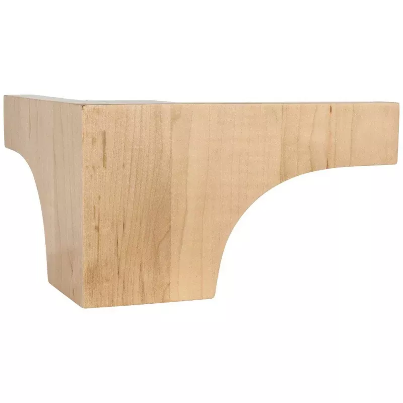 Hardware Resources Hard Maple Cove Corner Pedestal Foot