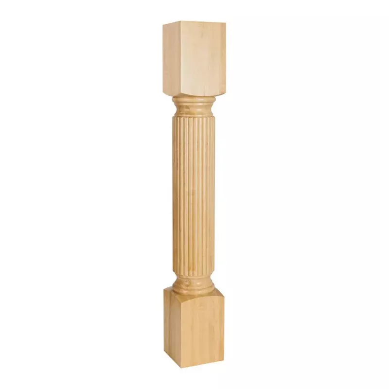 Hardware Resources Hard Maple Post with Reed Pattern