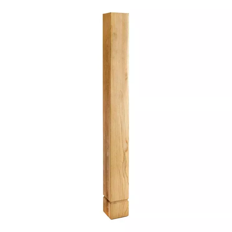 Hardware Resources Rubberwood Shaker Post with "V" Groove