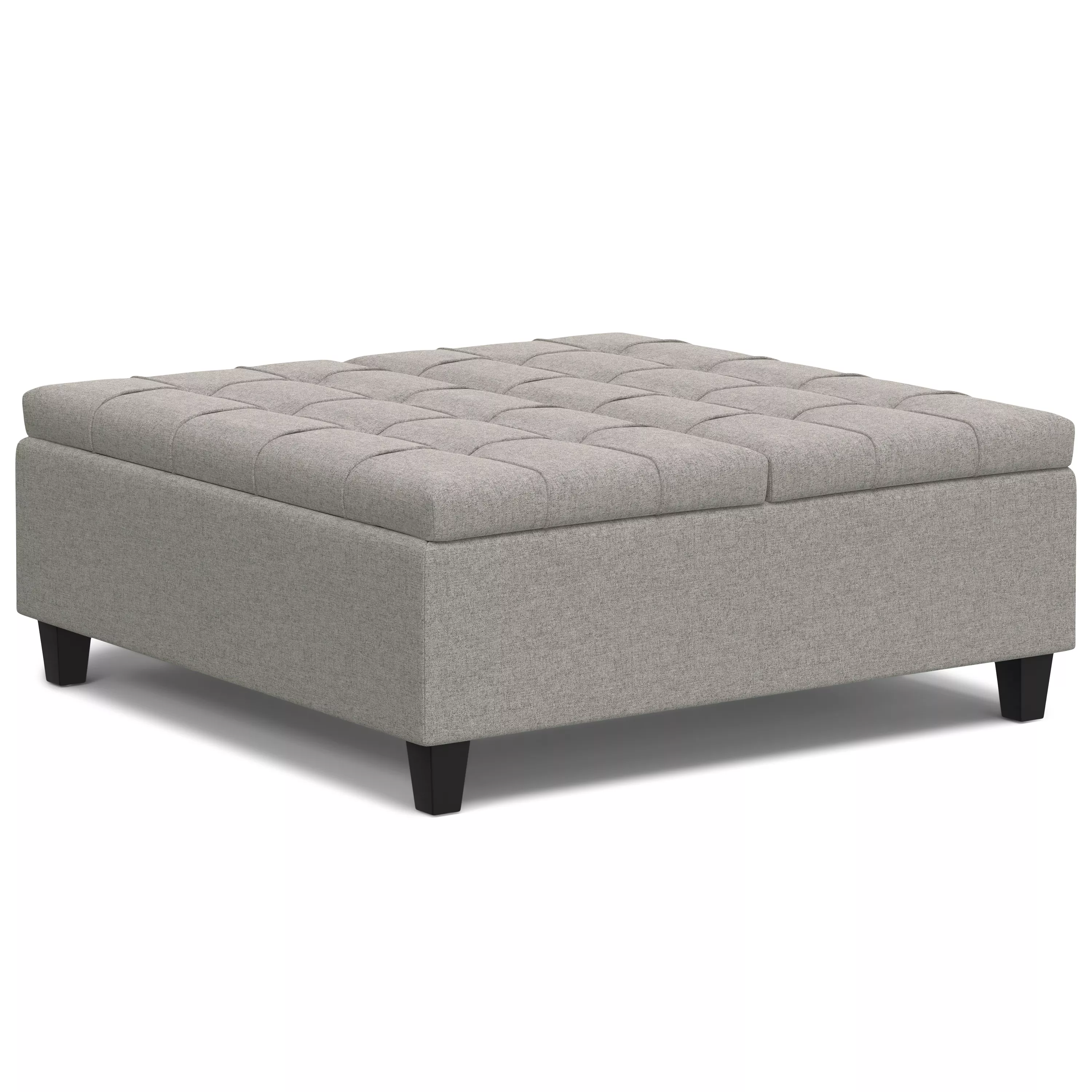 Harrison Large Square Coffee Table Storage Ottoman