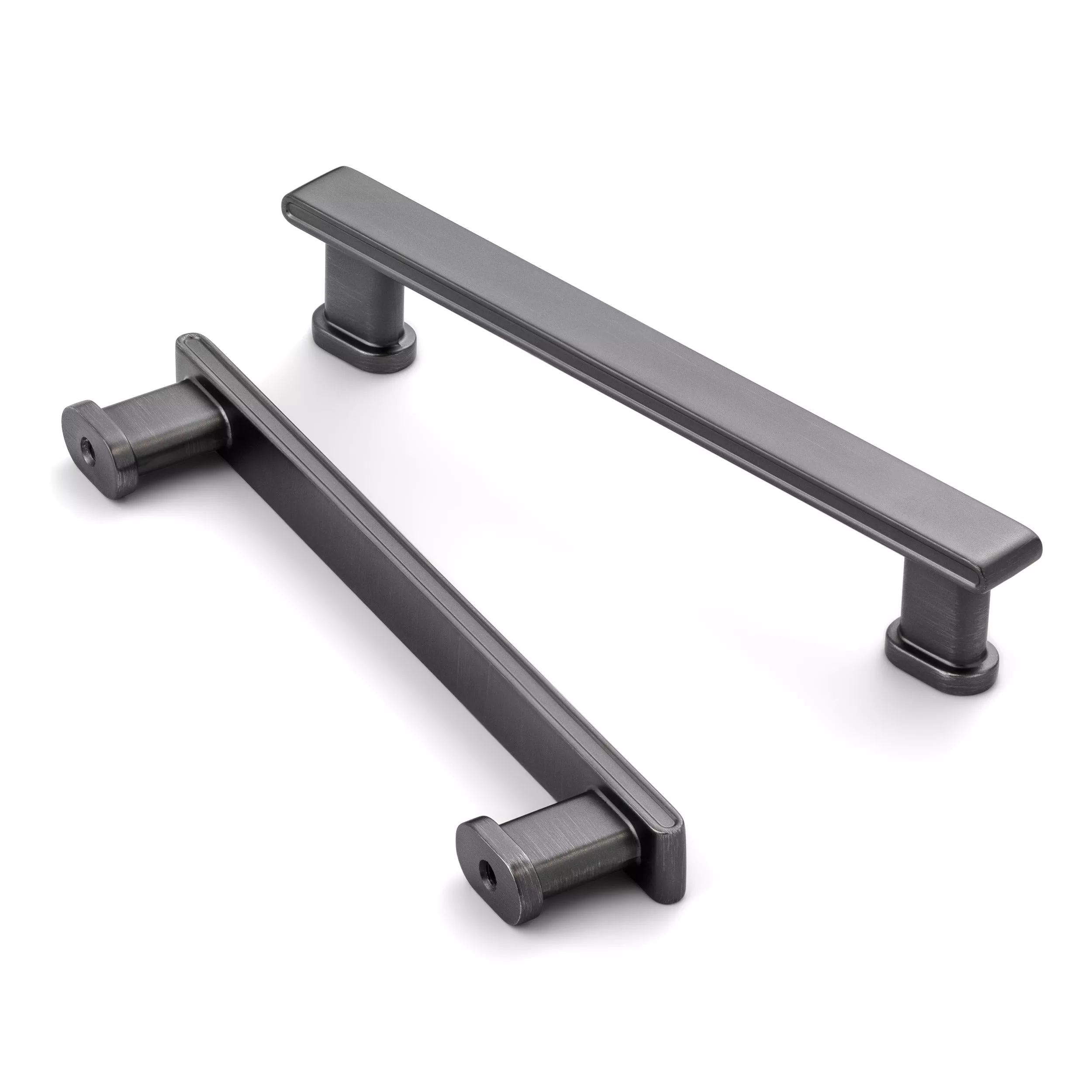 Hestia Hardware 10 Pack 5 Inch New Pillar Round Base Square Top Pulls