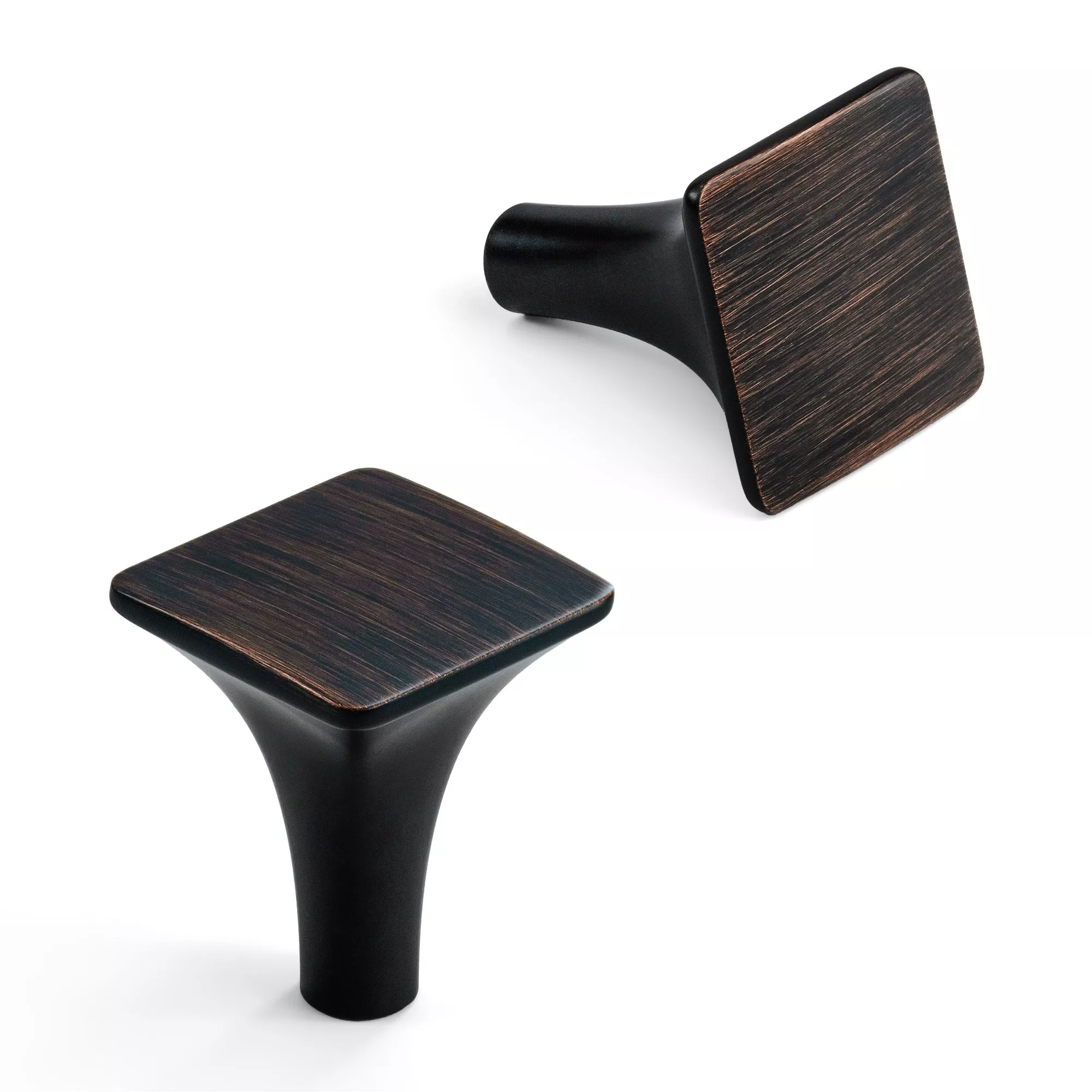 Hestia Hardware 10 Pack Modern Flat Square Cabinet Knobs