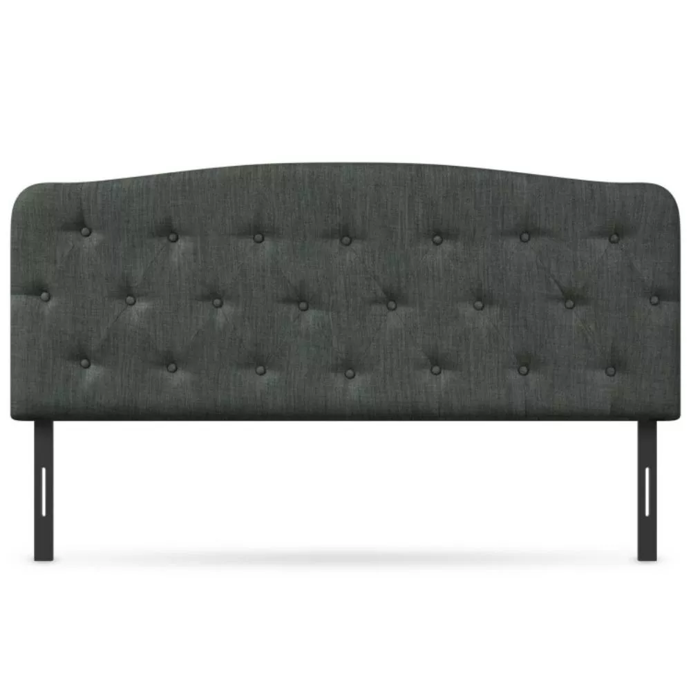 Hivvago Faux Linen Headboard with Adjustable Heights-Light