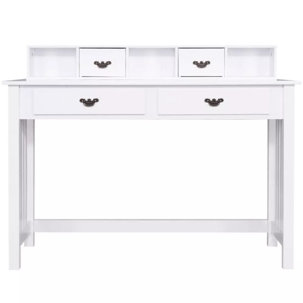 Hivvago Home Office Writing Desk with 4 Drawer Computer Study Table