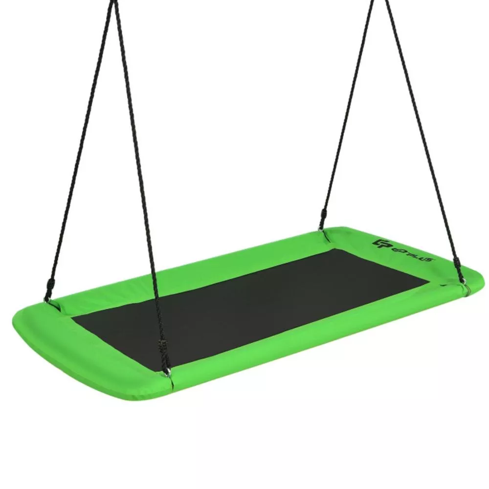 Hivvago Platform Tree Swing Outdoor with2 Hanging Straps