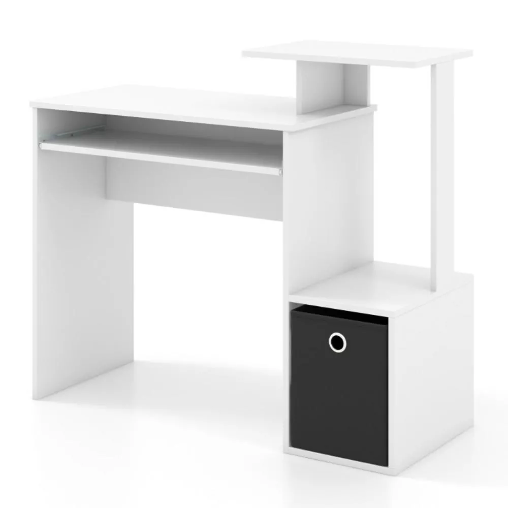 Hivvago Space-saving Computer Desk with Pull-out Keyboard Tray.