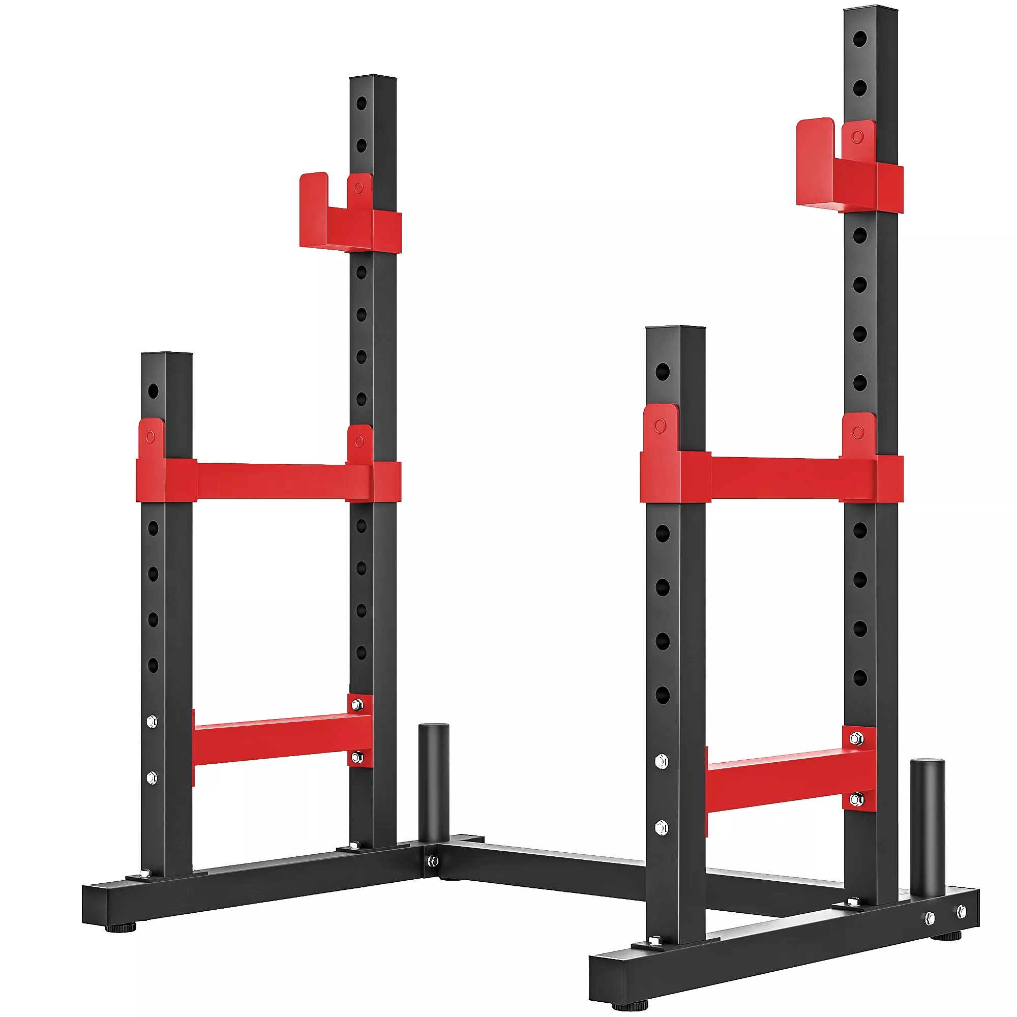 Hivvago Strength Training Squat Rack with Adjustable Bench Press