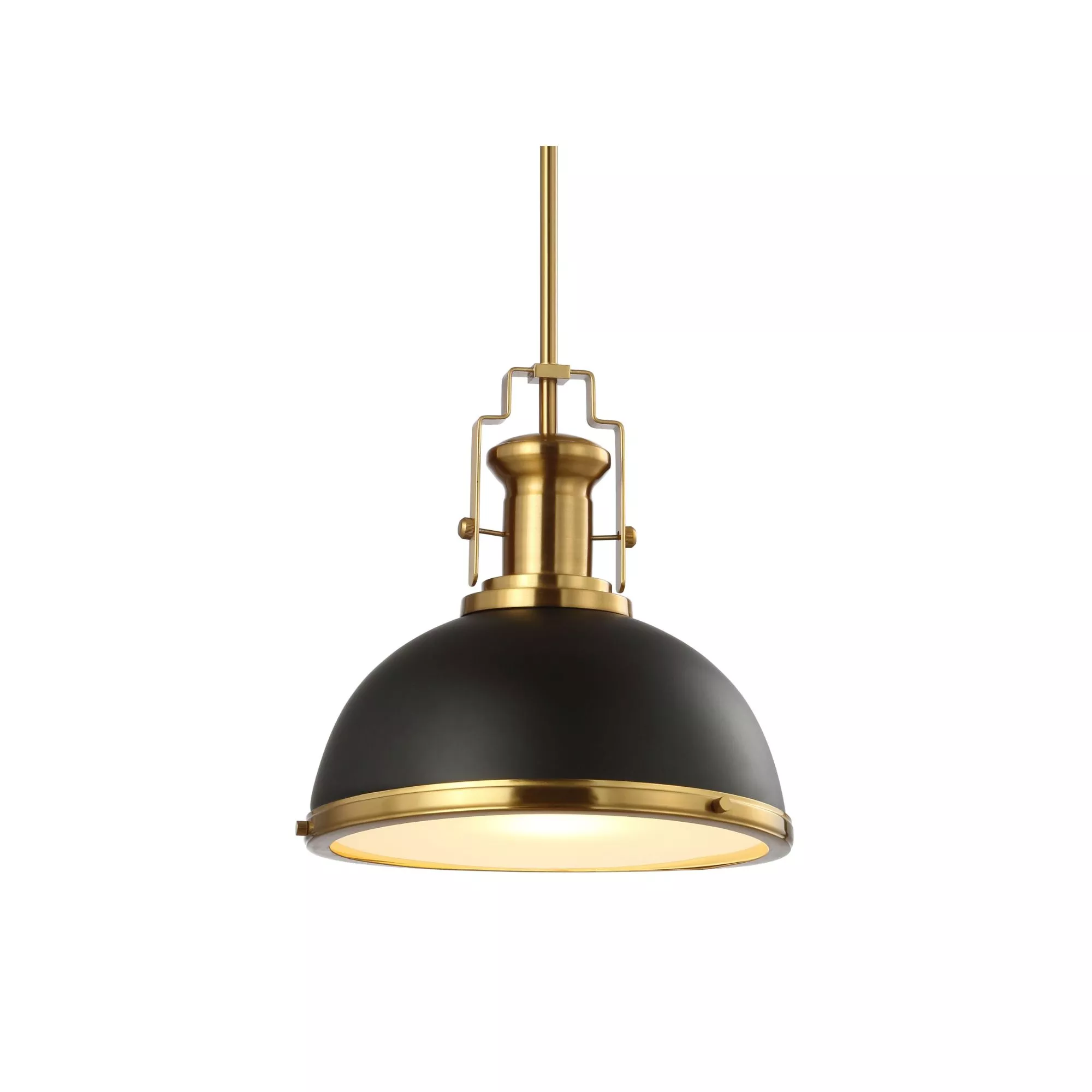Homer Modern Industrial Iron LED Dome Pendant