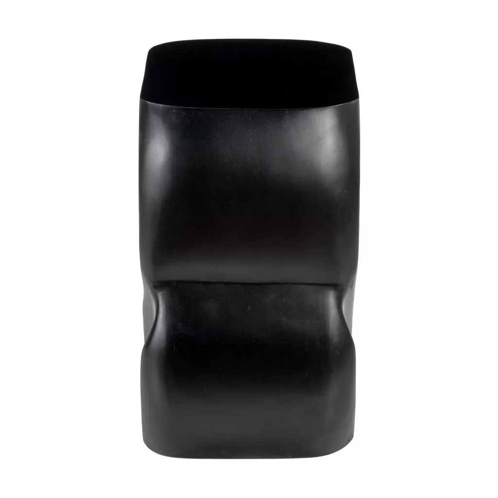 HomeRoots 16" Black Solid Wood Figurine End Table