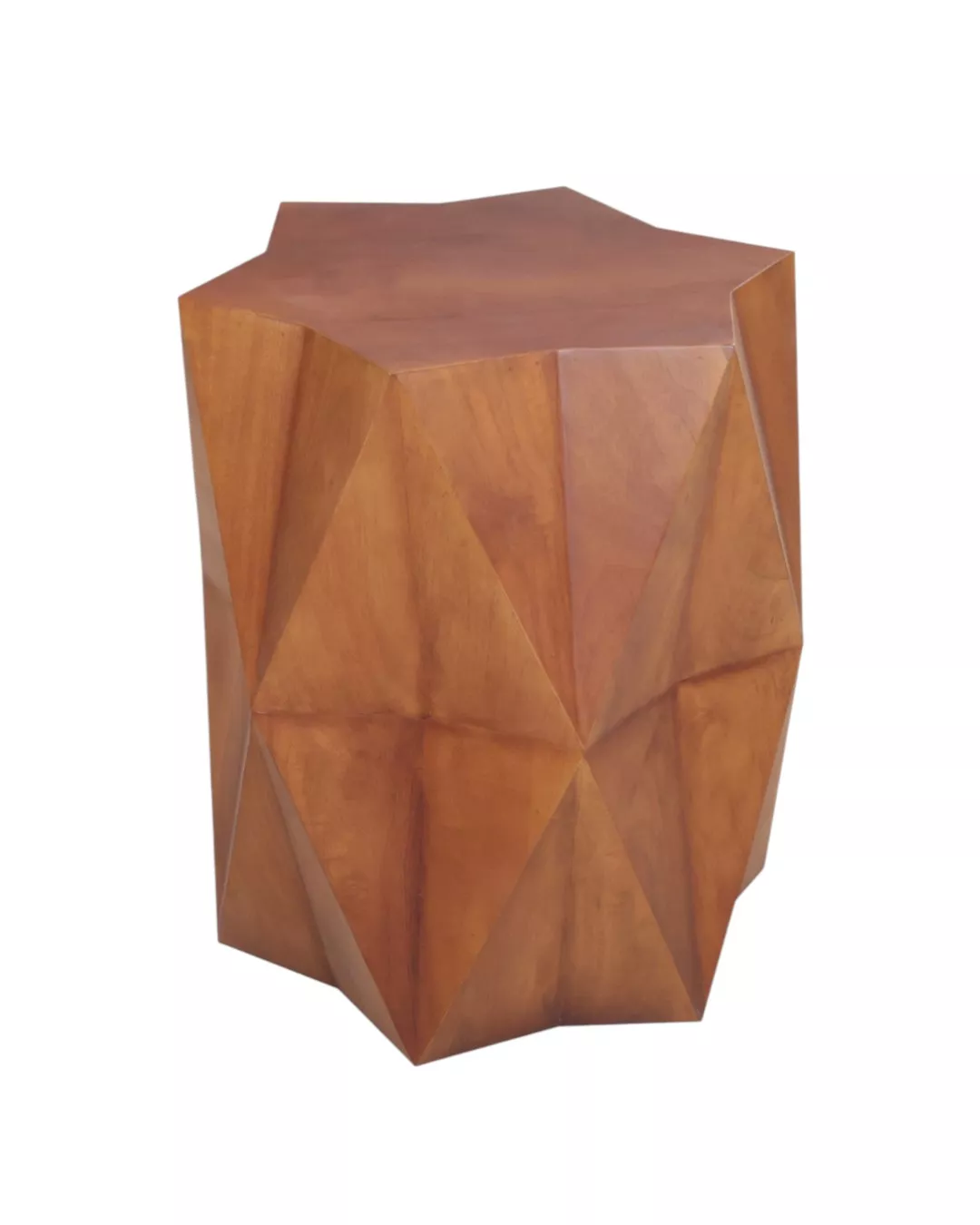 HomeRoots 24" Brown Solid Wood End Table