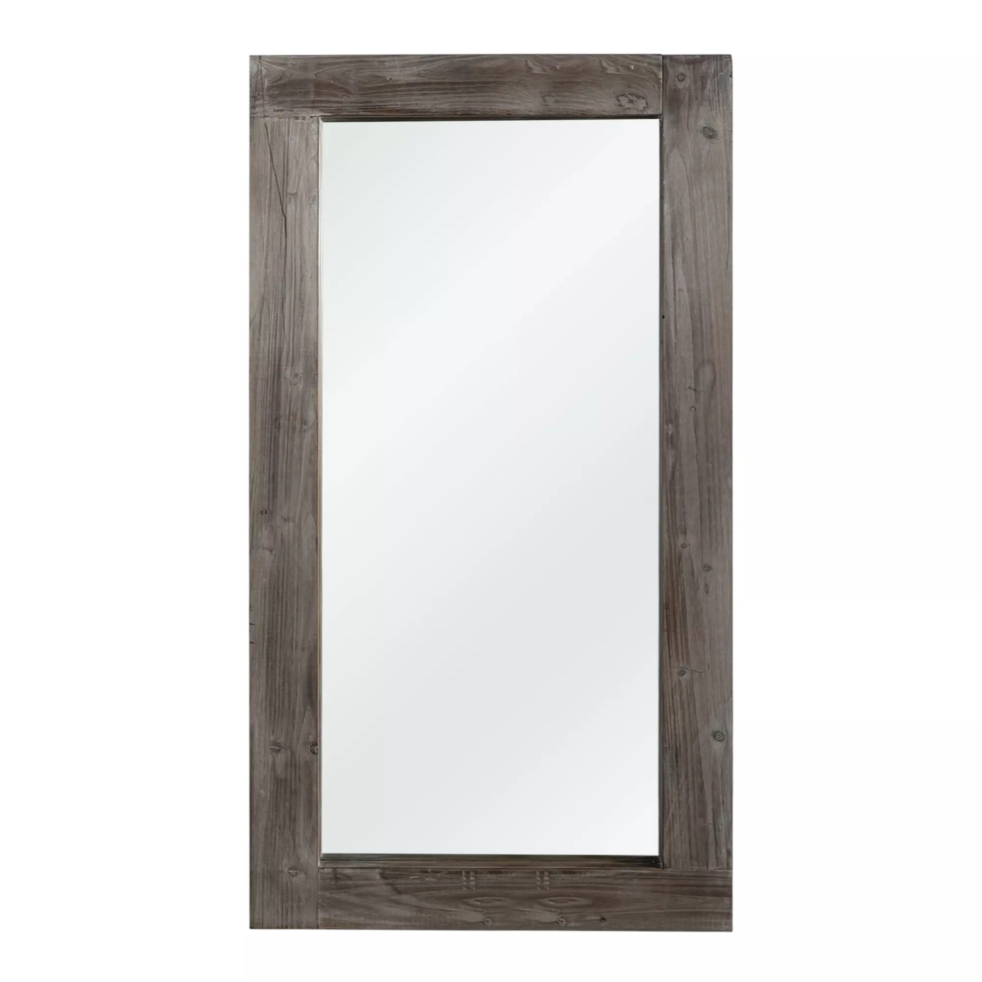 HomeRoots 71" Charcoal Solid Wood Framed Full Length Mirror