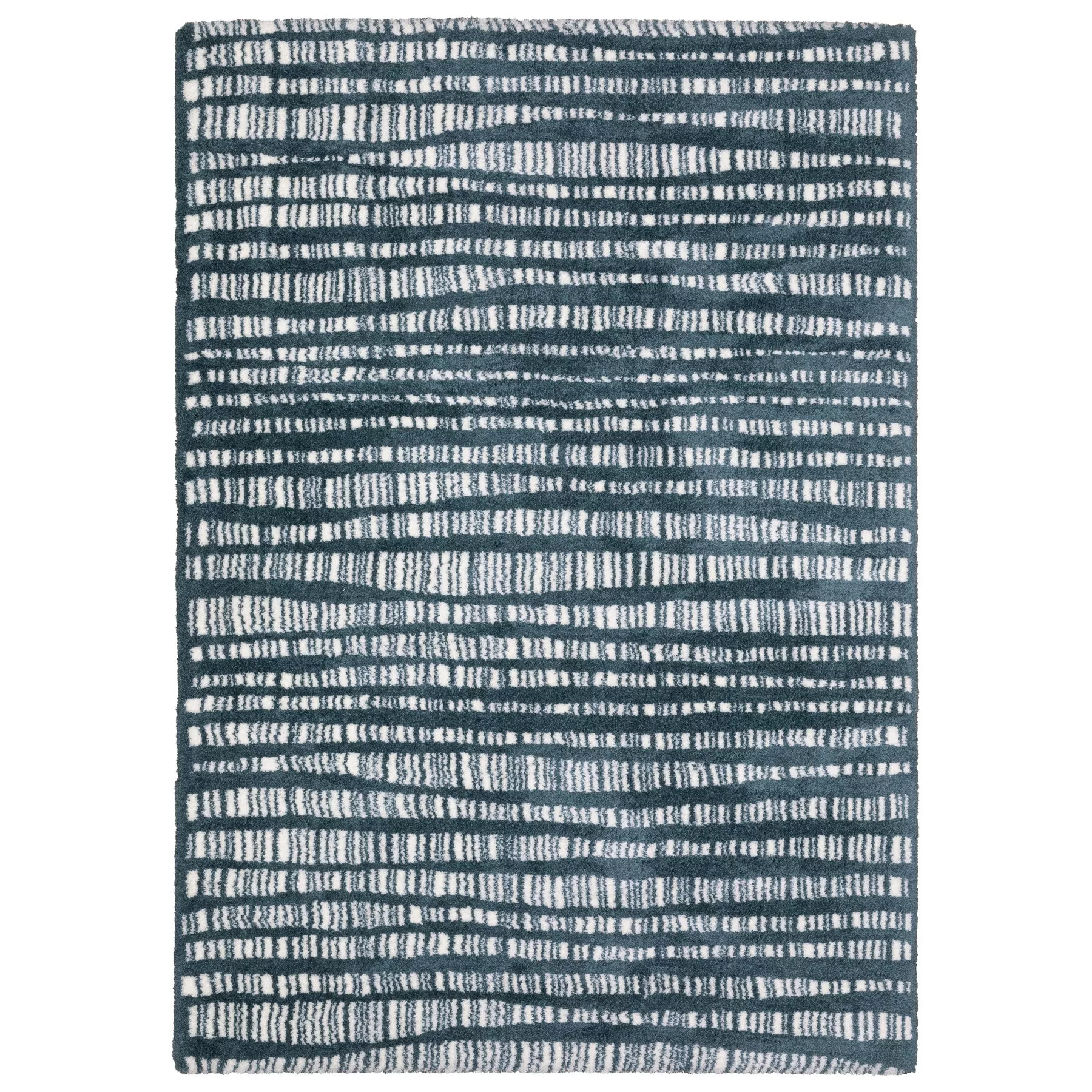 HomeRoots Striped Distressed Area Rug