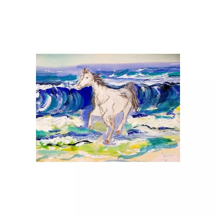 Horse & Surf Door Mat 18x26