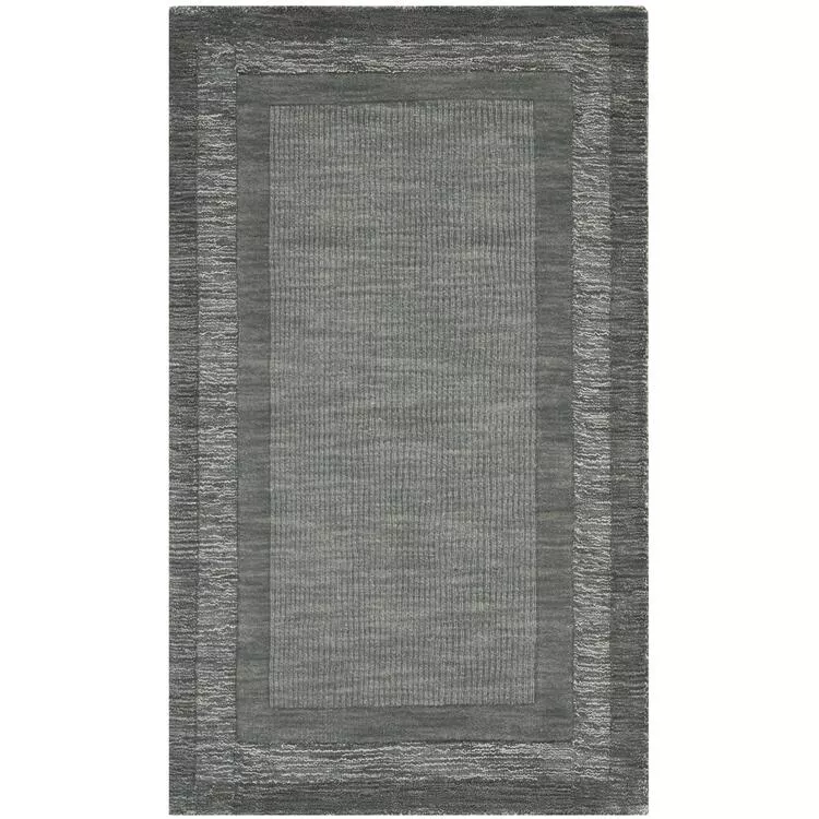 Impressions Green/Beige Square Rug