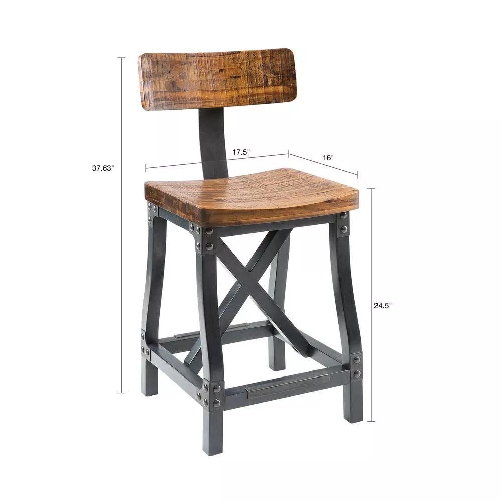 INK+IVY Lancaster Counter Stool