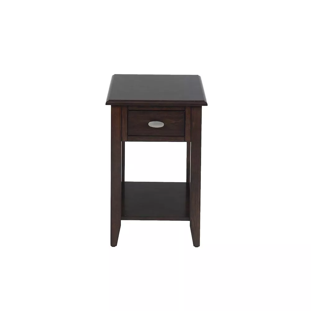 Jofran Merlot Warm Contemporary Chairside Table