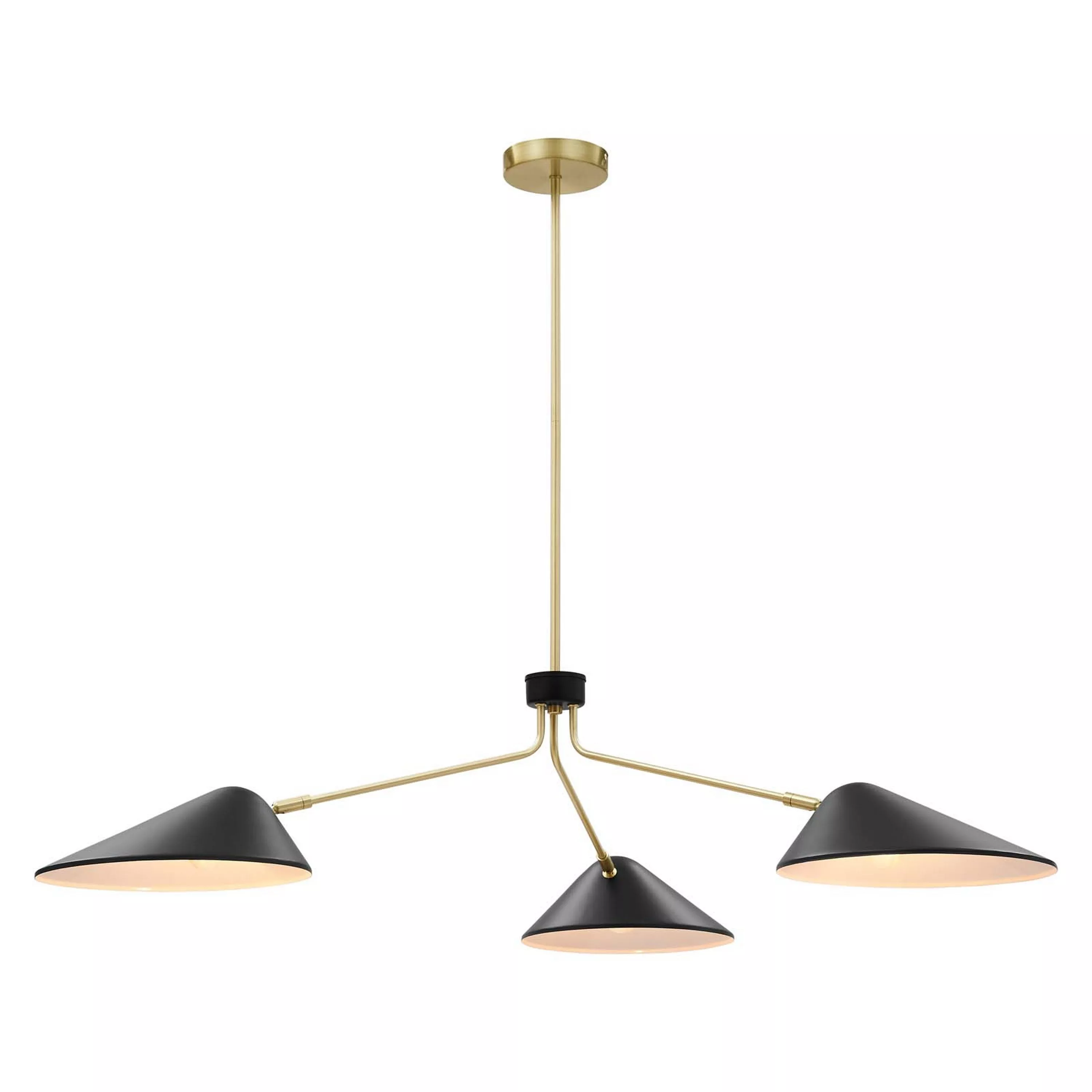 Journey 3-Light 14" Arm Pendant-Benzara