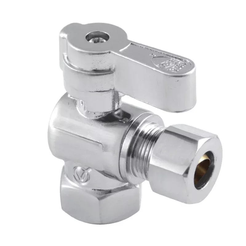 Kingston Brass 3/8" FIP x 3/8" OD Comp Angle Stop Valve