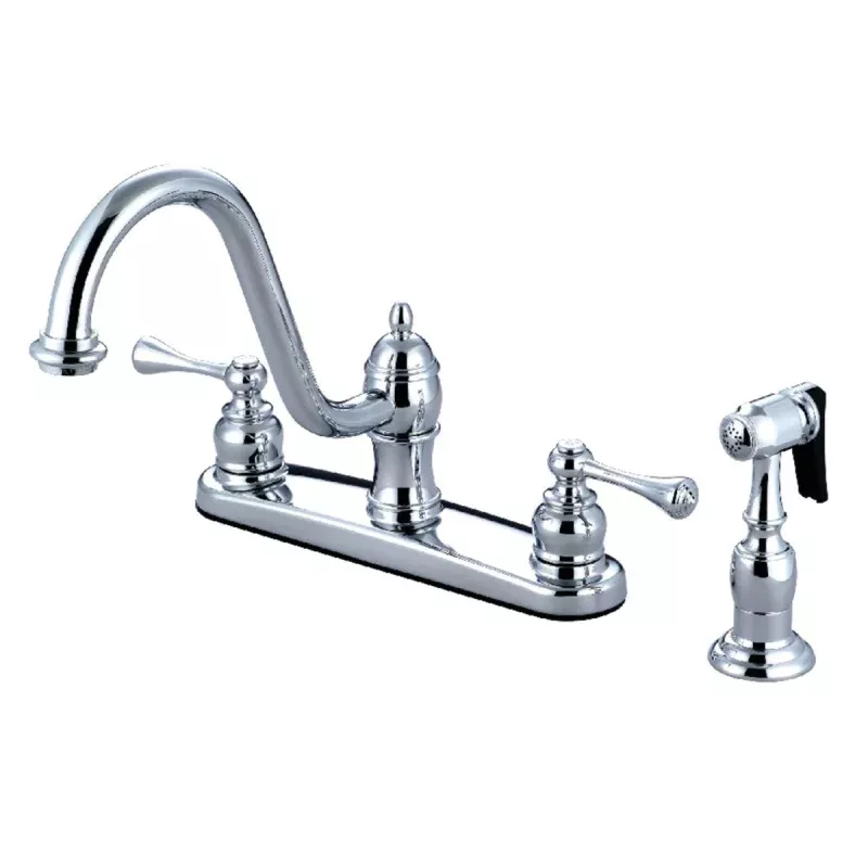 Kingston Brass 8" Centerset Kitchen Faucet with Side Sprayer