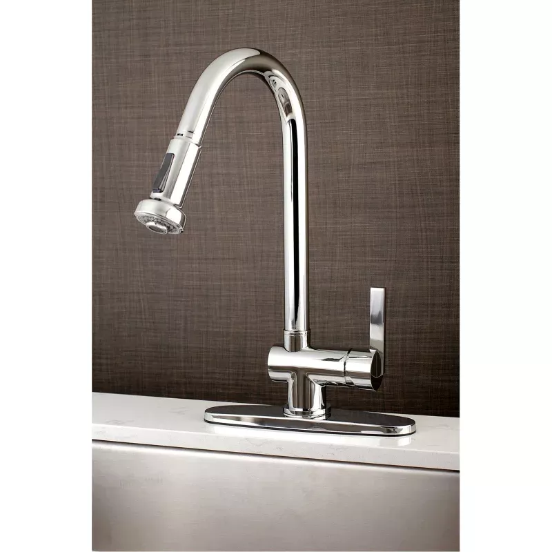 Kingston Brass Continental Pull-Down Kitchen Faucet