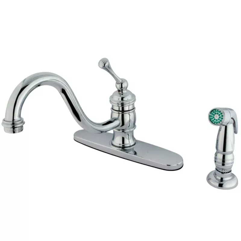 Kingston Brass Deck Mount 8-Inch Centerset Kitchen Faucet